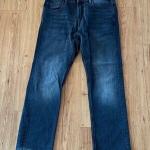 G Star Raw Mosa Straight Jeans Mens 33/30 Black Wash Denim